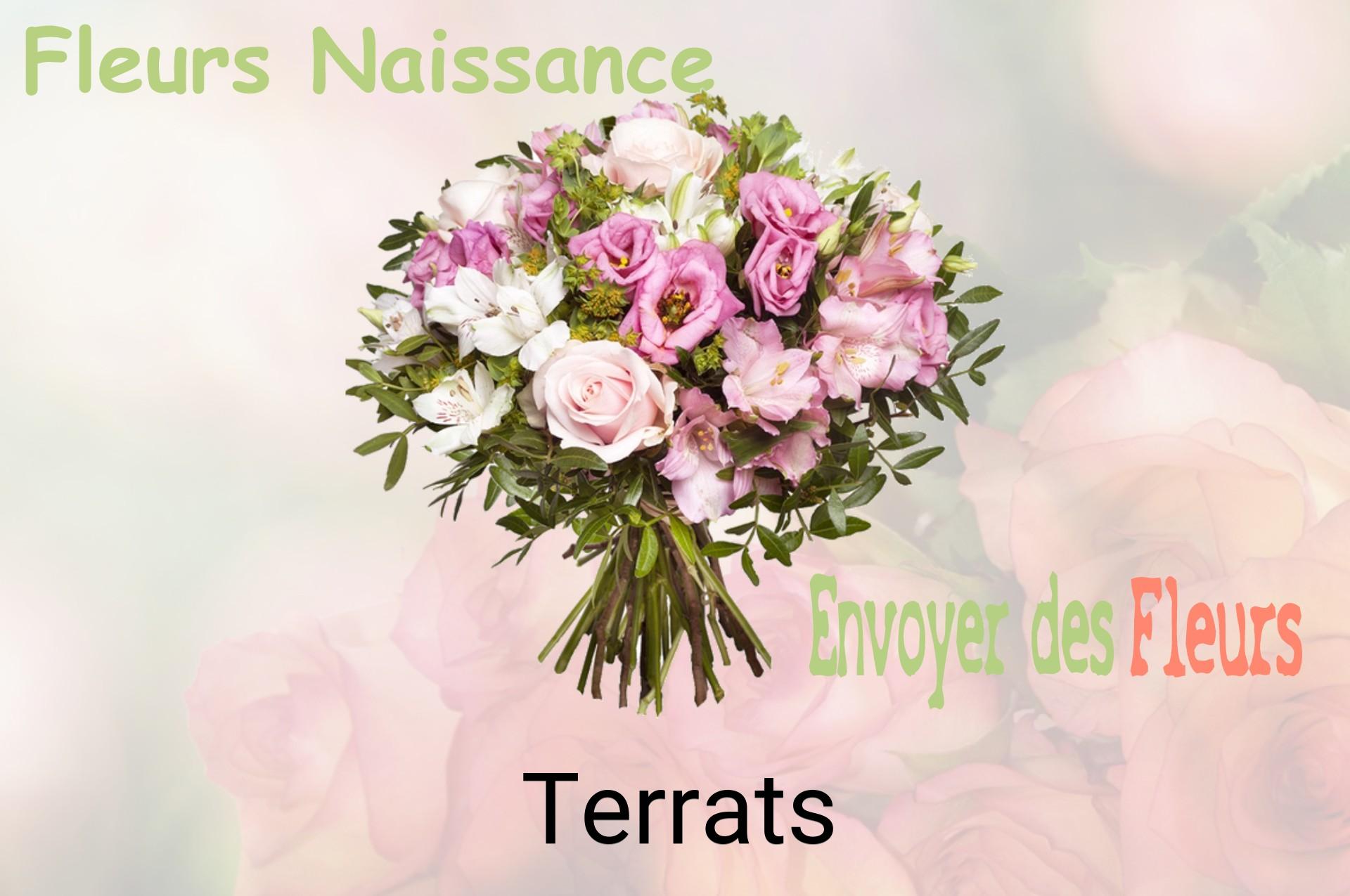 Bouquet de fleurs de naissance livré à Terrats